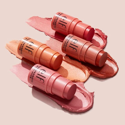 e.l.f. Monochromatic Multi Stick, Travel-Sized Luxuriously Creamy & Glimmering Guava