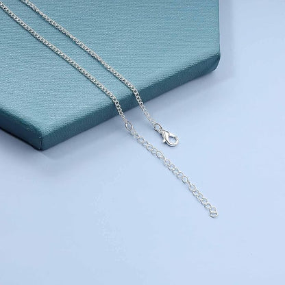 Boho Long Circle Pendant Necklace Silver