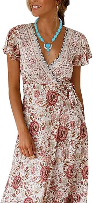 Y2K Necklace Puffy Turquoise Beaded Necklaces