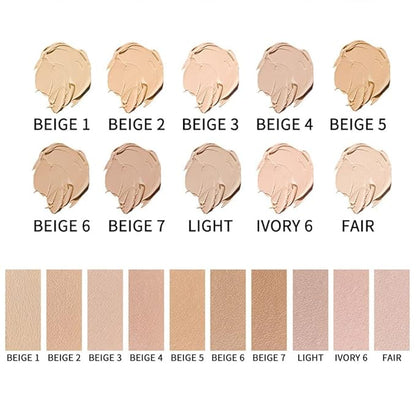 2 Pack Liquid Foundation Cream for Face Makeup,Durable