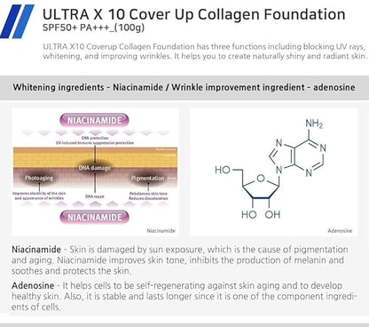 Enough Ultra 10X Cover Up Collagen Foundation, SPF 3.53 oz