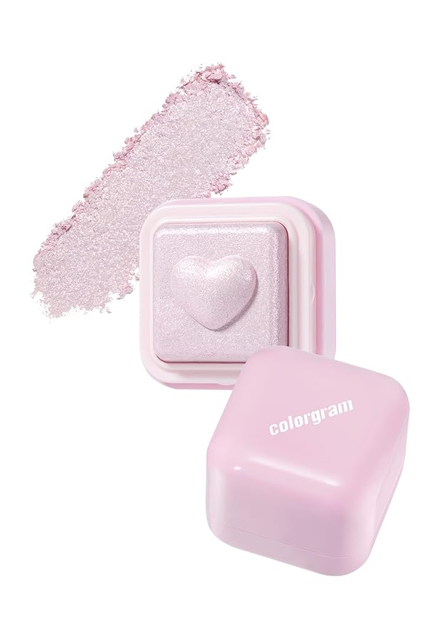 COLORGRAM Milk Bling Heartlighter 02 Pink Heart | Daily Makeup