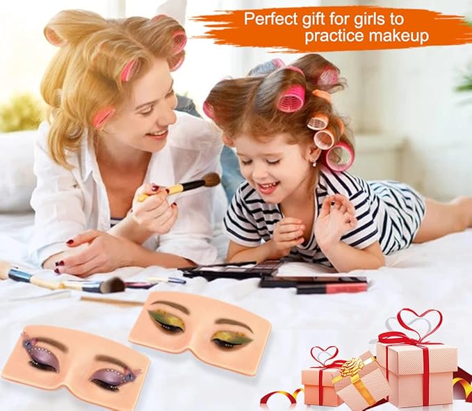 Makeup Practice Face Board, 3D Reusable Makeup Mannequin