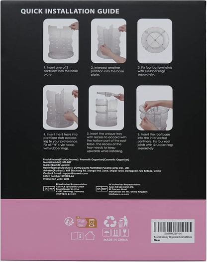 Rotating makeup organizer, 360 spinning