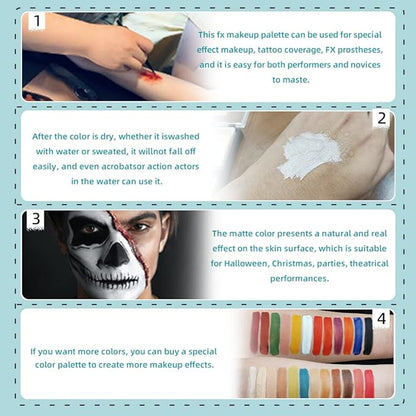 12 Colors Alcohol Activated Makeup Palette Set