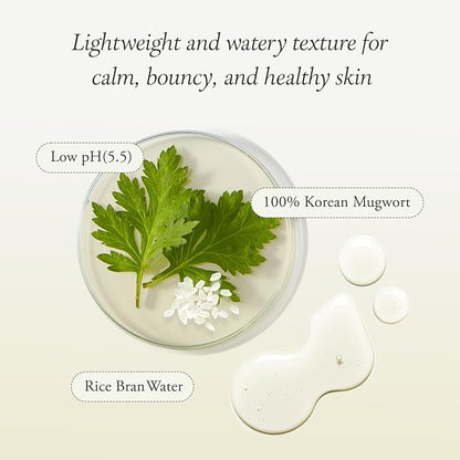 APRILSKIN Artemisia Korean Rice Toner | 100% Korean Mugwort | Hydration Boost Facial Toner | Vegan, Cruelty Free, Low pH, | No sulfates and Artificial Fragrance | Korean Skin Care | 6.76 oz