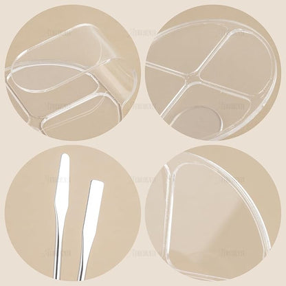 AUEAR, 2 Pack Hand Makeup Mixing Palette Handheld