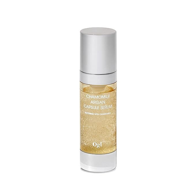 [Ogi] Chamomile Argan Capsule Serum, Vegan Serum, Mild Serum for Soothing, Moisturizing, Sebum Control & Anti-Aging, EWG Green, 1.01 fl. oz.