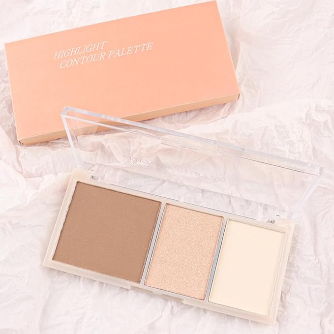 3 IN 1 Brown Nude Face Highlight Bronzer