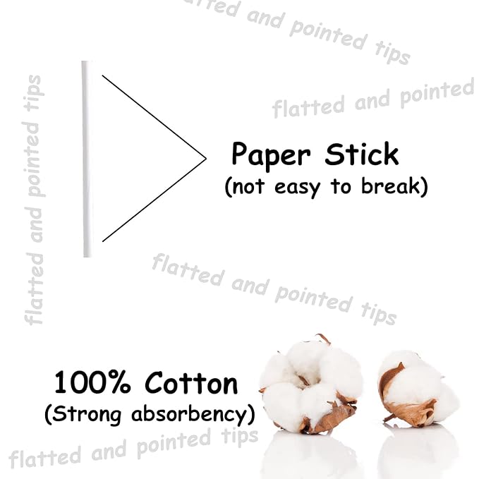 375pcs precision cotton swabs, double-ended