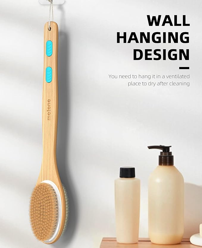 Metene shower brush with soft