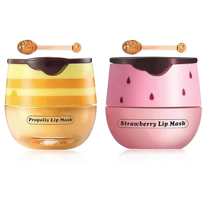 2 Pcs Strawberry & Honey Lip Exfoliate