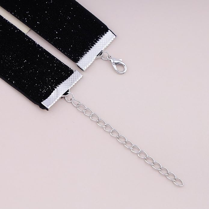 Black Velvet Choker Necklace Goth Balck