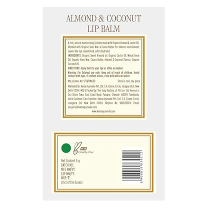 Kama Ayurveda Almond and Coconut Lip 5g