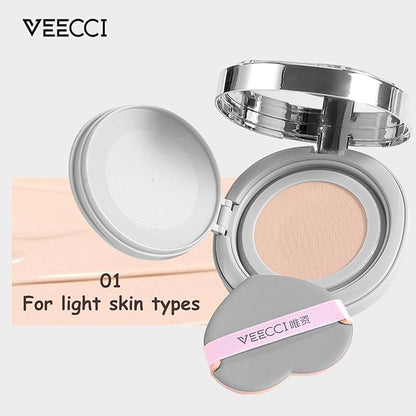 Cream Cushion Foundation with Satin Finish, Flawless Coverage, (Natural Beige)