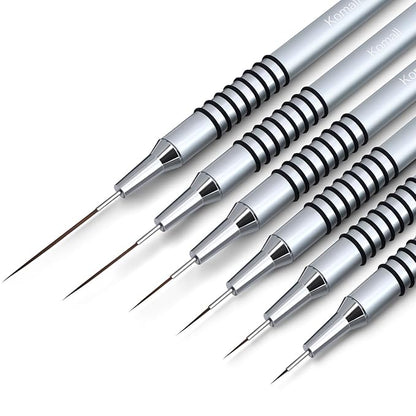 Nail art liner brushes, 6pcs