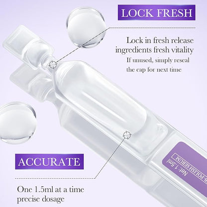 Retinol Serum for Face with Hyaluronic Acid – 1.5ml x 60PCS, Hydrating Facial Serum, Smoother Skin, Anti-Aging – Travel Size Skincare, Single-Use Vials Skincare(3.04 Fl Oz (Pack of 2))