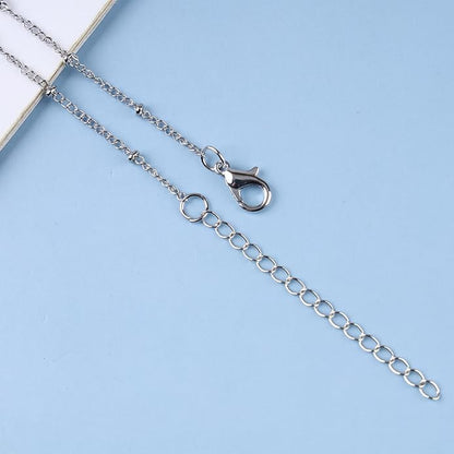 Vintage Square Pendant Necklace Polish Square