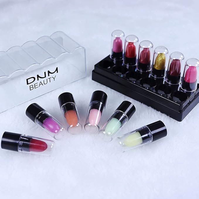 12Pcs Capsule Pills Lipstick Mini Lip Stick Packs 3G