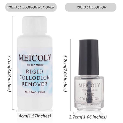 MEICOLY Rigid Collodion and Remover Kit,Scarring Liquid