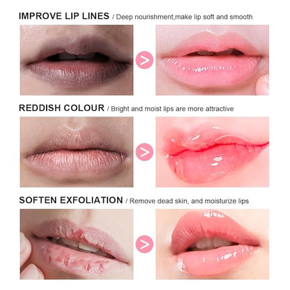 4Pcs Lip Glowy Balm | Lip Grapefruit)