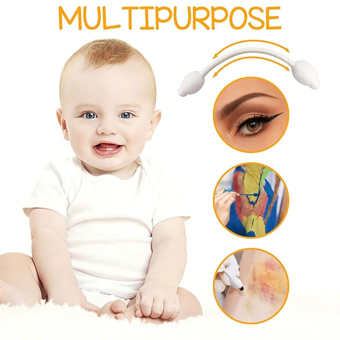 Baby cotton swabs with large
