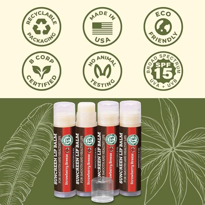 SPF Lip Balm 4-Pack by Earth's