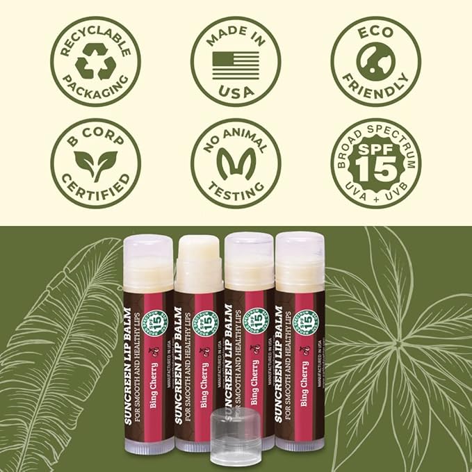 SPF Lip Balm 4-Pack by Earth's