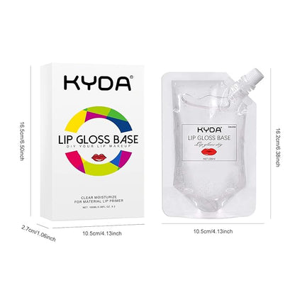 KYDA Lip Gloss Base, 200ML, Moisturize, Oil Finish, for DIY Lip Balms, Vegan, Gluten Free, Cruelty Free-200g