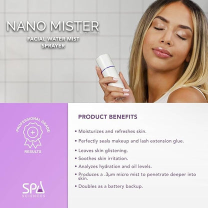 Spa Sciences - Nano Mister - Hydrating Facial Mister with Battery Bank