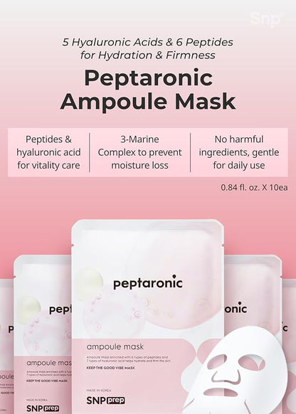 SNP [K Beauty 24K Gold Perfection Eye Patch & Peptaronic Sheet Mask