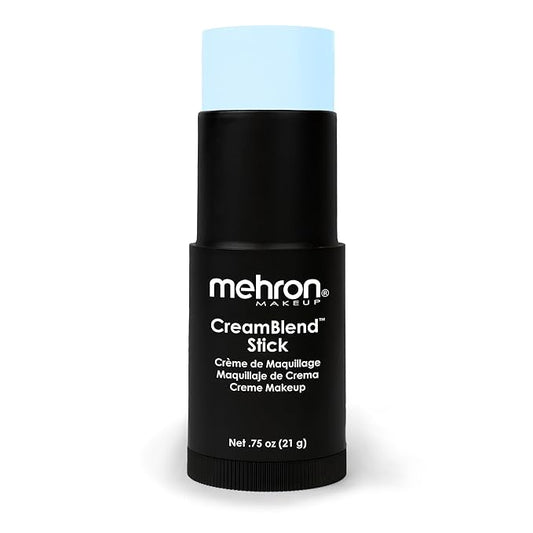 Mehron Makeup CreamBlend Stick | Face Paint, Body (Pastel Blue) 75 oz
