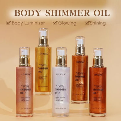 Liyalan Shimmer Body Oil Bronze Gold