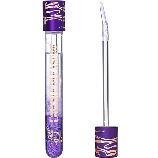 Double Pleasure Lip Oil - Moisturizing Lip Gloss for Women - Softening Glow Lip Plumper Gloss - Hydrating Lip Glow Oil - Plumping Lip Gloss Oil with Silicone Applicator (Orgazmatron)