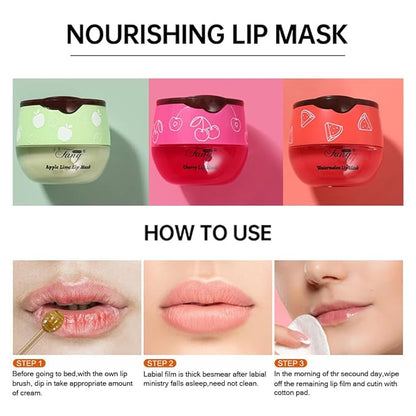 3PCS Bee Lip Balm Honey Pot,