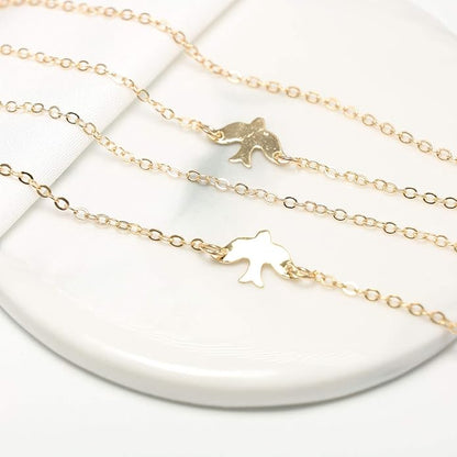 Fashion Layered Necklace Peace Dove Necklace