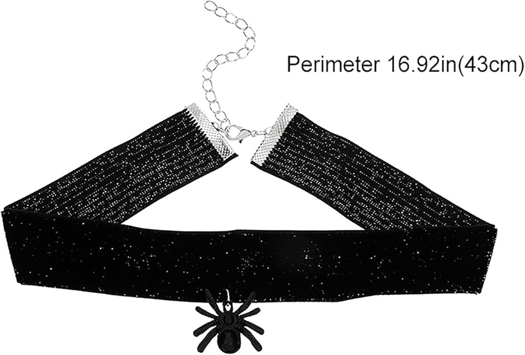 Black Velvet Choker Necklace Goth Balck