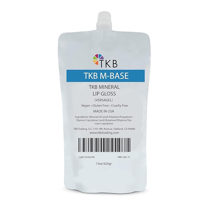 TKB Mineral Lip Gloss (M-Base) | Clear Versagel 15 oz