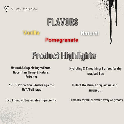 Vanilla Organic Hemp Lip Balm