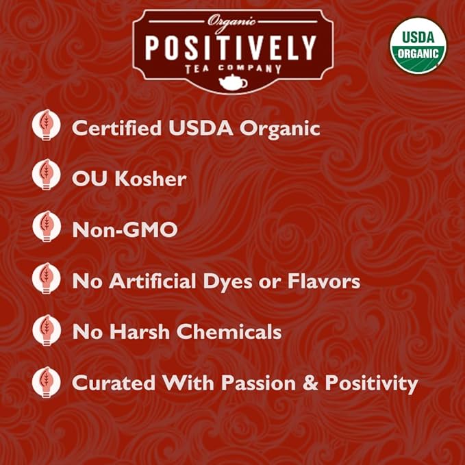 Organic Positively Tea Company, English Breakfast Black Tea, Loose Leaf, 4 Ounce