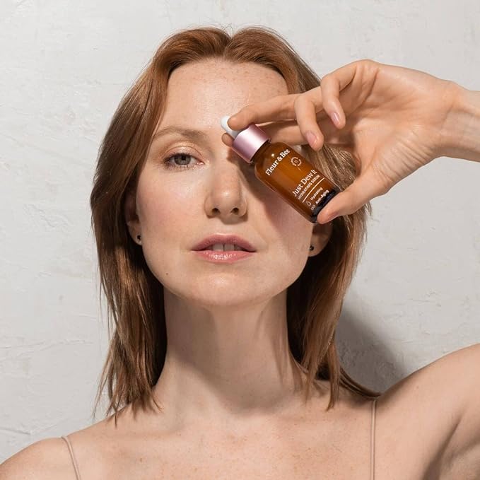 Hydrating and Anti Aging Face Serum With Natural, 100% Vegan Ingredients | Hyaluronic Acid Serum for Sensitive and Dry Skin | Just Dew It by Fleur & Bee - 1 fl oz