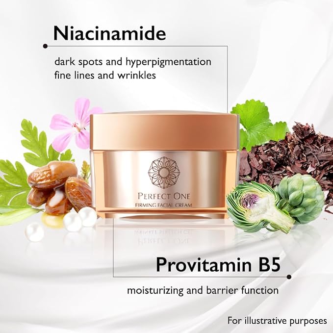 Perfect One Japanese Skincare Trio: Niacinamide, Collagen & Hyaluronic Acid Set - Firming Facial Cream, Firming Body Cream & Bubble Cream Wash for Hydration and Nourishment