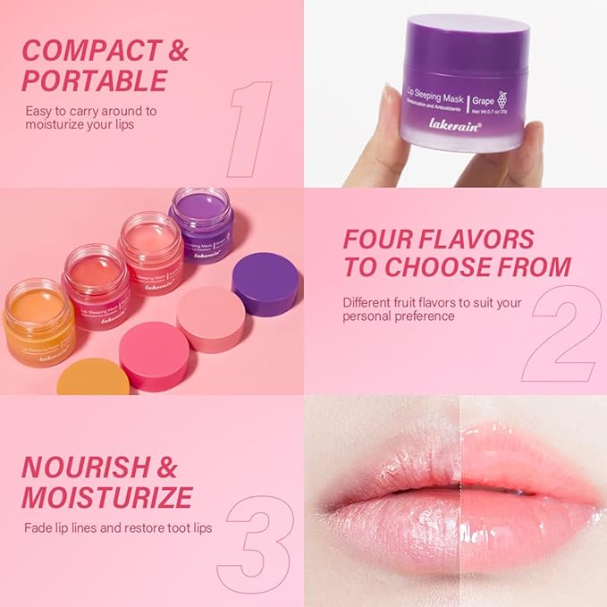 Hydrating Lip Sleeping Mask, Long Lasting OZ