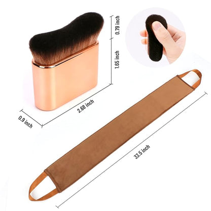 Yoseng 2-in-1 Self Tanner Brush Kit - For a Flawless and Easy Self-Tanning Experience