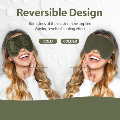 NEWGO Bundle of Gel Cold Eye Mask + Multipurpose Gel Cold Pack