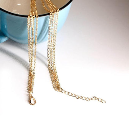Bohemia Layered Coin Choker Necklace Moon