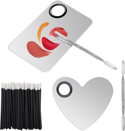 Makeup Palette Lipstick Applicator with Spatula Lip Gloss
