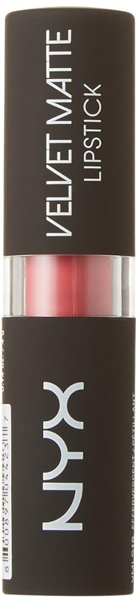 NYX Professional Makeup Velvet Matte Lipstick, Effervescent, 0.14