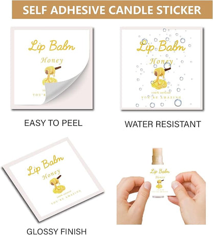 CRASPIRE 80Pcs 8 Styles Labels Lipsticks