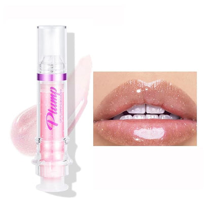 Lip Plumper Gloss,Natural Spicy Lip Plumping